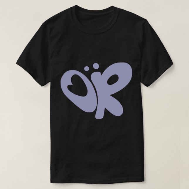 Olivia rodrigo lila Schmetterling Logo-Aufkleber T-Shirt (Design vorne)