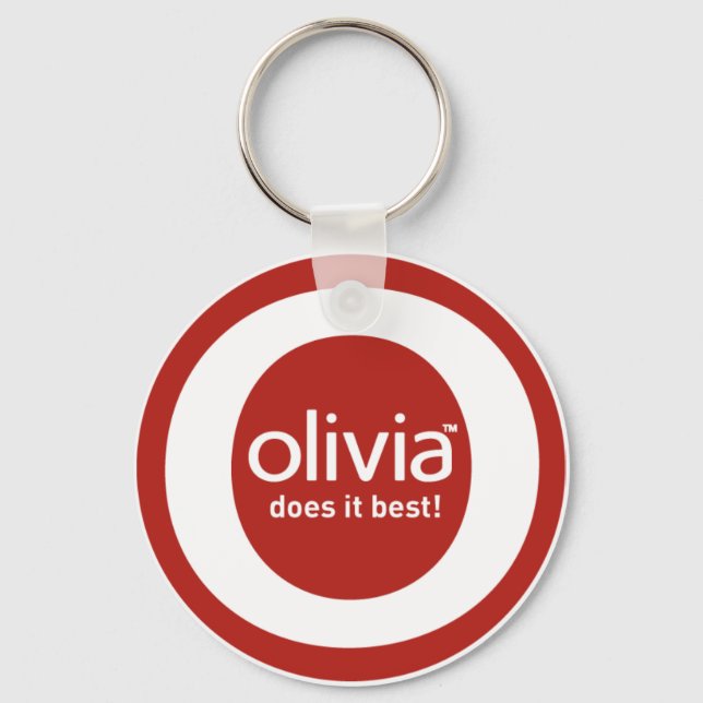 "Olivia tut es am besten" Schlüsselanhänger (Vorderseite)
