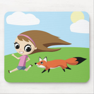 Olivia und Cheddarkäse Mousepad