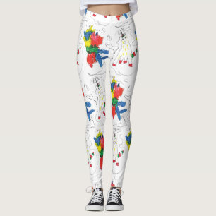 Olivia's Basquiat Art Leggings