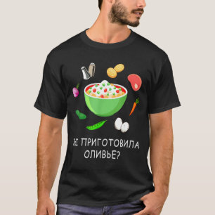 Olivier-Salatliebhaber Russisches Neujahr Russisch T-Shirt