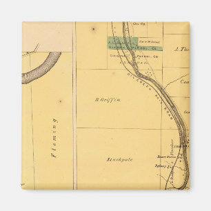 Ölkarte Creek Pennsylvania Atlas Magnet