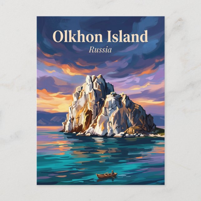 Olkhon-Insel Russland Postkarte (Vorderseite)