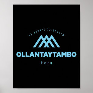 Ollantaytambo Bergurlaub Skifahren Peru Poster