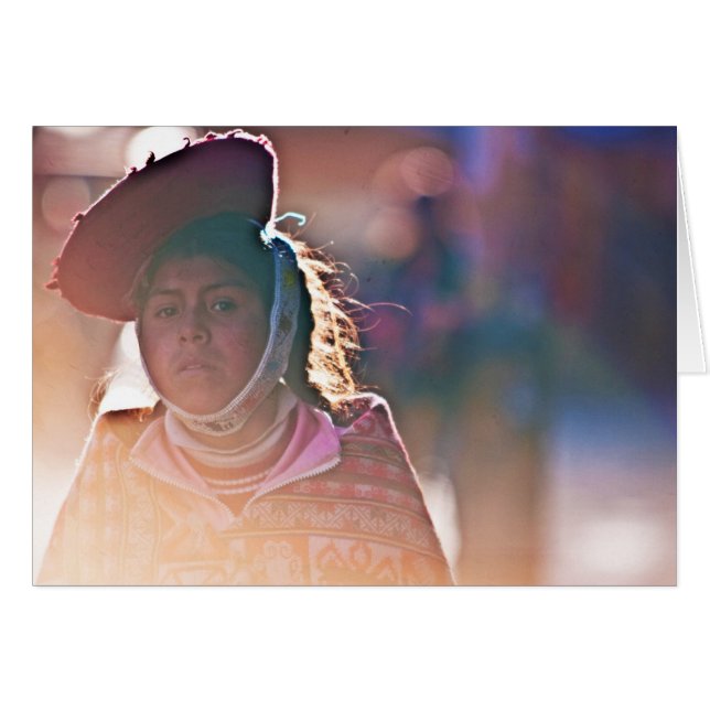 Ollantaytambo Mädchen (Vorderseite (Horizontal))