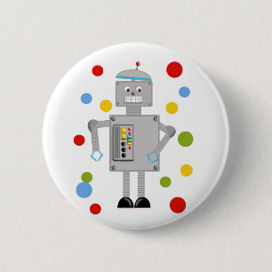 Ollie der Roboter Button