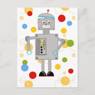 Ollie Der Roboter Postkarte