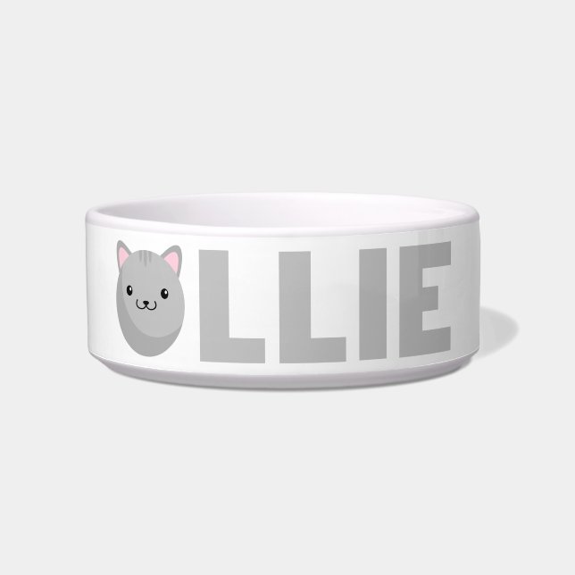 Ollie Gray oder Ginger Cat Bowl Napf (Vorderseite)