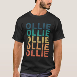Ollie Name T-Shirt - Ollie Vintage Retro Name Gesc