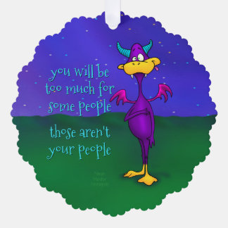 Ollie, Papier-Zierkarte Ornament Karte