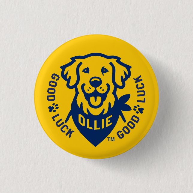 Ollie the Lucky Dog Button Button (Vorderseite)