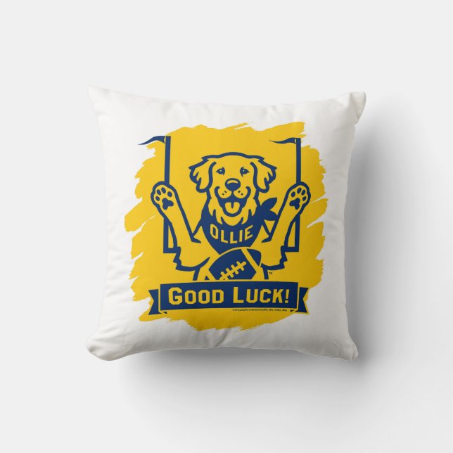 Ollie the Lucky Dog Pillow Kissen (Vorderseite)