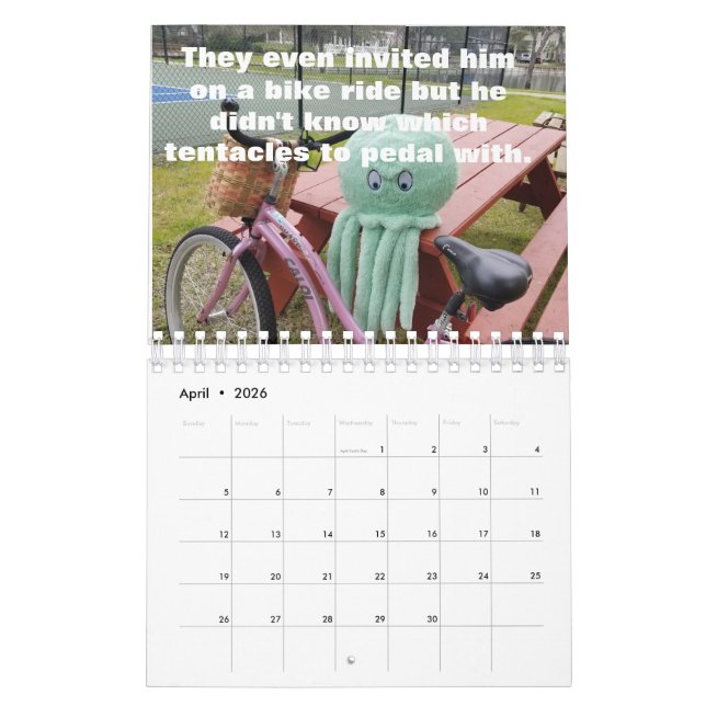 Ollie the Octopus Kalender (Apr 2026)