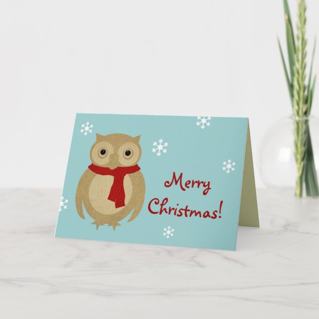 Ollie Weihnachtskarte Feiertagskarte (Vorderseite)