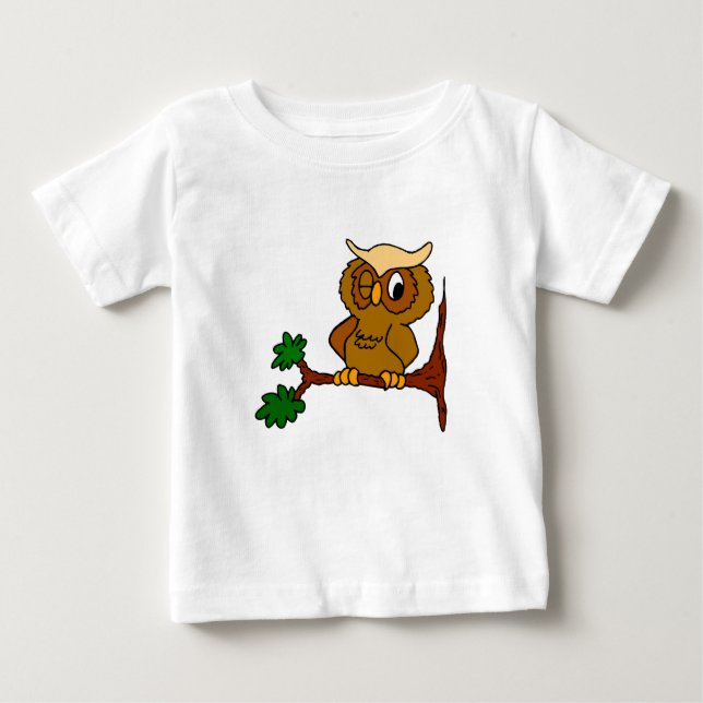 Olly Owl Baby T-shirt (Vorderseite)