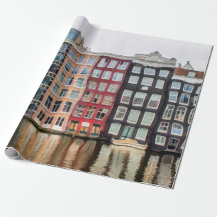 Ölmalerei. Akrylkunst. Zeichnend Wasserfarbe Geschenkpapier