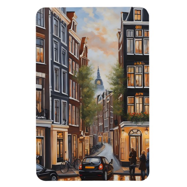 Ölmalerei Amsterdam Magnet (Vertikal)