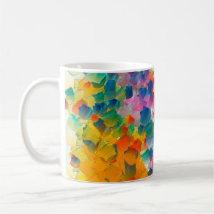 Ölmalerei auf Abstraktion. Hintergrund für kreativ Kaffeetasse