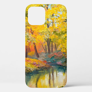 Ölmalerei auf Leinwand - Herbstwalzfarbe, Öl,ar Case-Mate iPhone Hülle