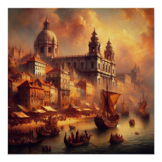Ölmalerei der Renaissance Poster (Vorderseite)