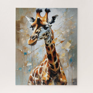 Ölmalerei Giraffe Puzzle