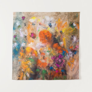  Ölmalerei mit schönem Herbstwald auf c Wandteppich