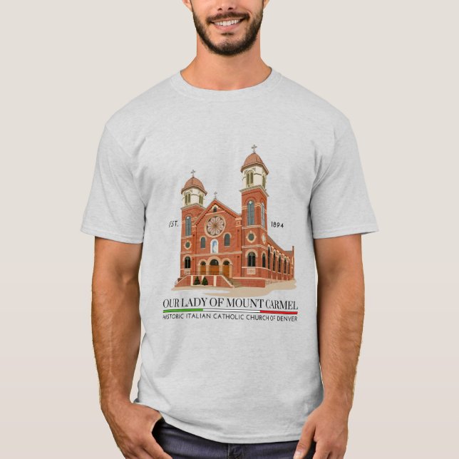 OLMC Logo Männer-T - Shirt Ash (Vorderseite)