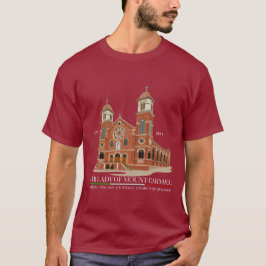 OLMC Logo Männer T - Shirt Maroon