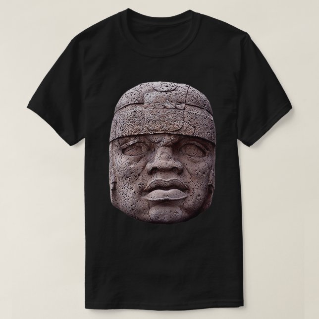 Olmec Head T - Shirt (Design vorne)