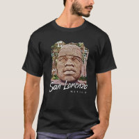 Olmec Kolossal Kopf Malerei Riesenstatuen Mexiko