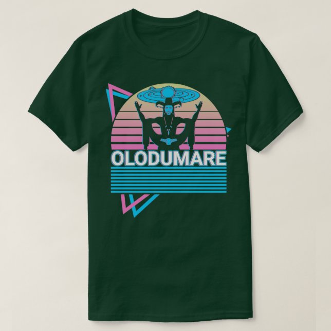 Olodumare Orisha African Deity Yoruba Religion Ret T-Shirt (Design vorne)