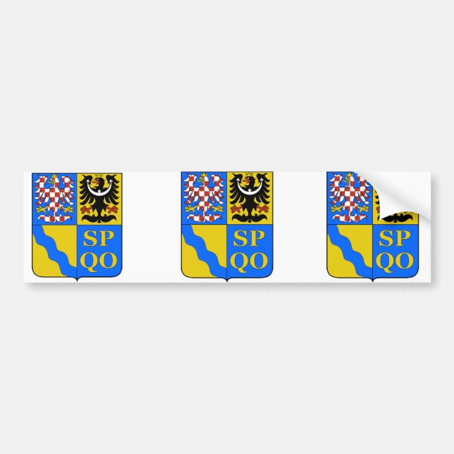 Olomouc Region, tschechisch Autoaufkleber (Vorne)