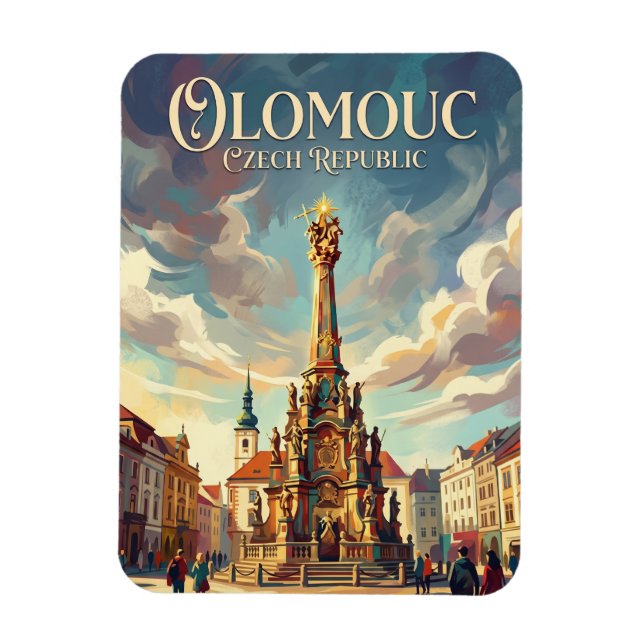 Olomouc Tschechien Magnet (Vertikal)