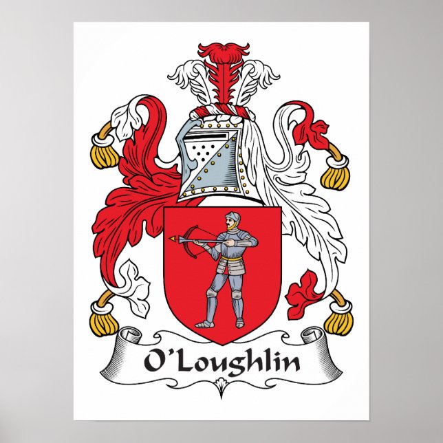 O'Loughlin Familienwappen Poster (Vorne)