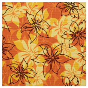 Olowalu Hibiscus Hawaiian Camo Aloha-Shirt-Druck Stoff
