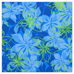 Olowalu Hibiscus Hawaiian Camo Aloha-Shirt-Druck Stoff