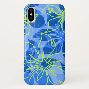 Olowalu Hibiscus Hawaiian Camo Blau Case-Mate iPhone Hülle