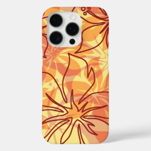 Olowalu Hibiskus Hawaiianische Camouflage Papaya iPhone 16 Pro Hülle