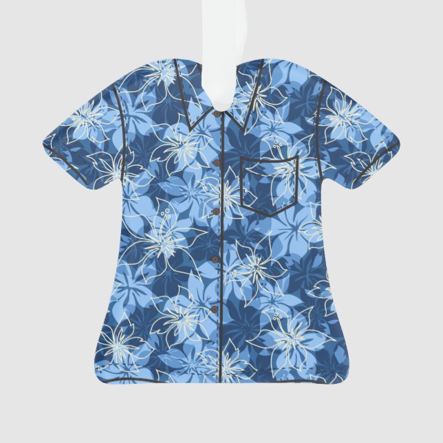 Olowalu Hibiskus-hawaiisches Camouflage-Aloha Ornament (Vorderseite)