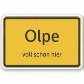 Olpe Aufkleber Sticker Autoaufkleber
