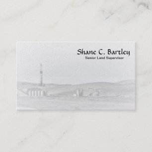 Ölplattform-und Öl-Pumpanlage-Visitenkarte Visitenkarte