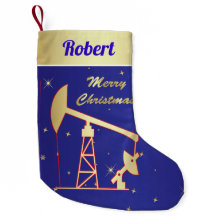 Ölpumpen Jack Frohe Weihnachten Blau