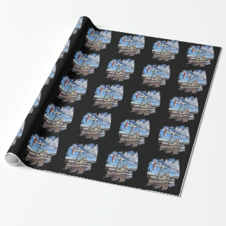Ölquelle Geschenkpapier