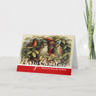 Öls und Elf Fairies - Illustration zur Natur Feiertagskarte