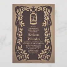 Ölseeschwalbe und Eichenbaum rustikales Brautparty