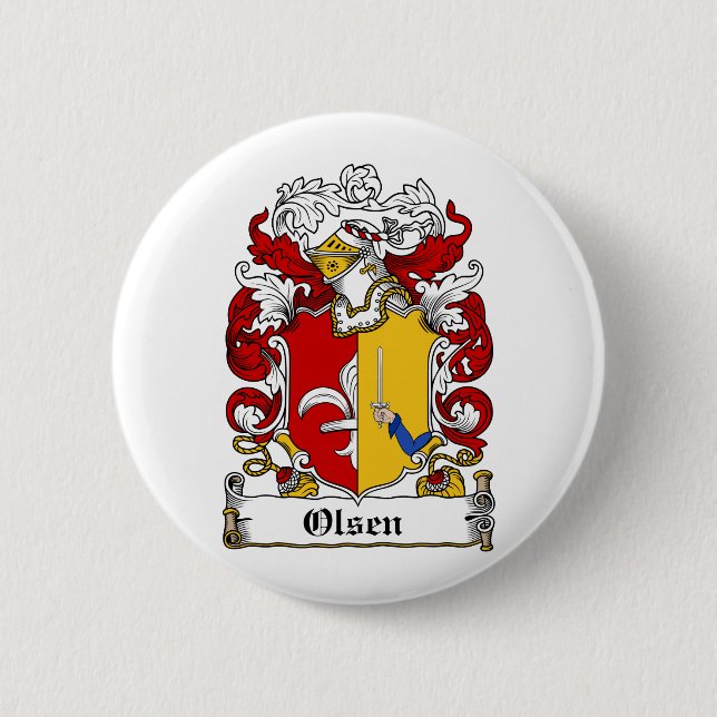 Olsen-Familienwappen Button (Vorderseite)