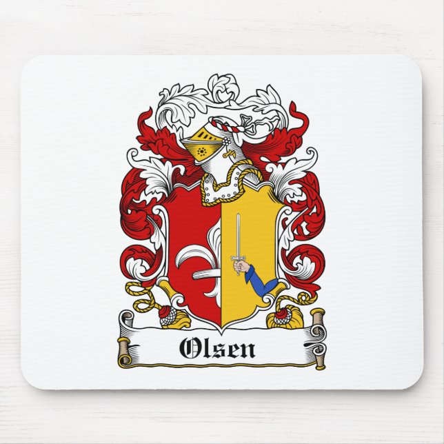 Olsen-Familienwappen Mousepad (Vorne)