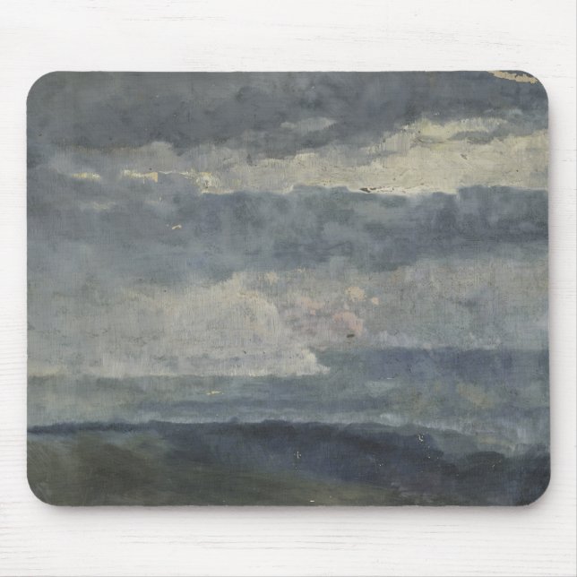 Ölstudie über Wolken - klassischer atmosphärischer Mousepad (Vorne)
