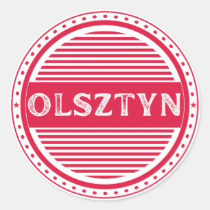 Olsztyn City Pride Emblem – Polnische Identität Runder Aufkleber