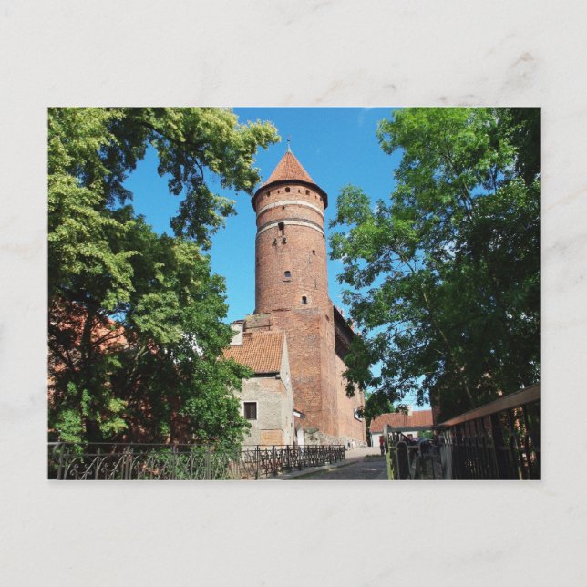 Olsztyn Mittelalterliches Gotisches Schloss II - P Postkarte (Vorderseite)